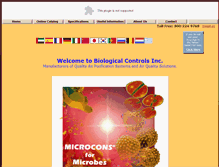 Tablet Screenshot of biologicalcontrols.com